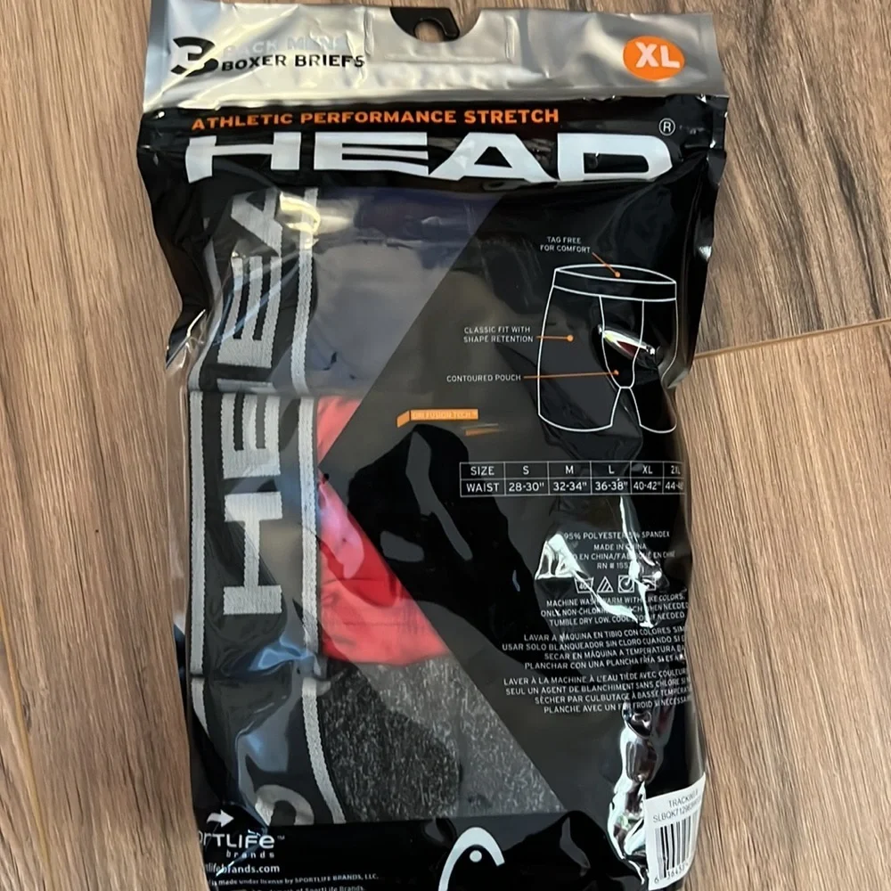 Head men’s briefs pack of three XL new